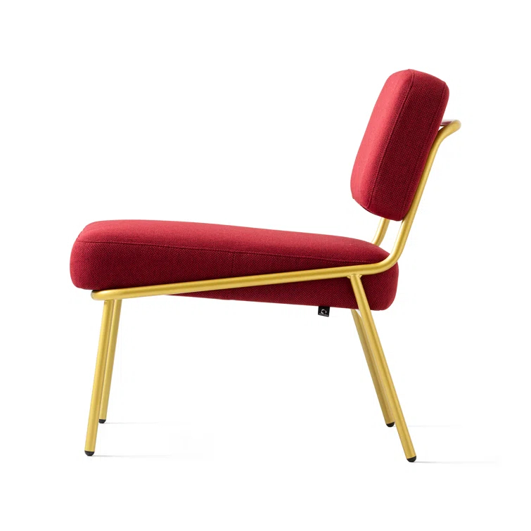 Sixty Upholstered Lounge Chair with Metal Frame