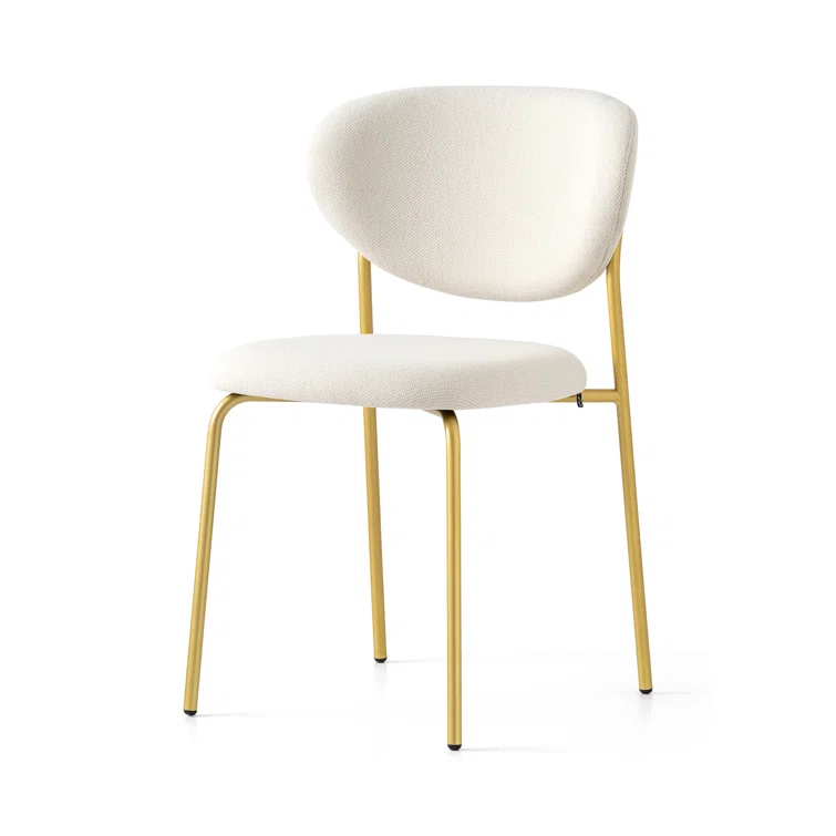 Cozy Upholstered Chair with Metal Frame
