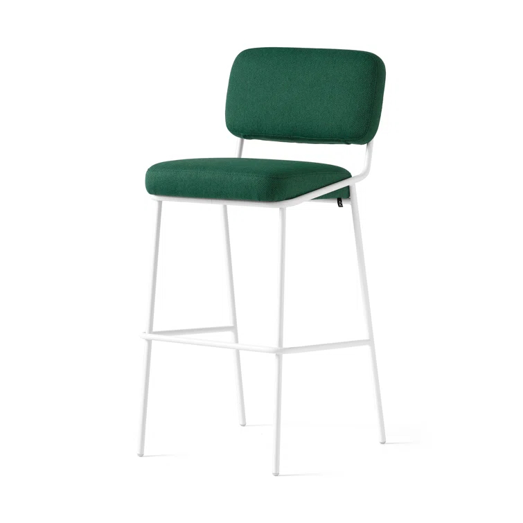 Sixty Upholstered Counter Stool with Metal Frame