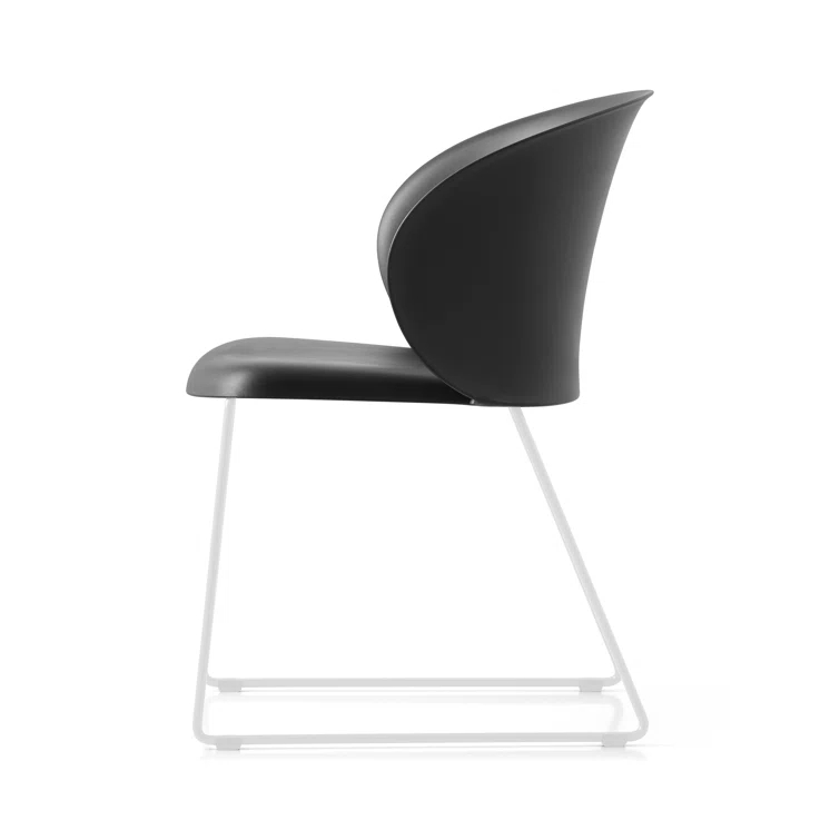 Tuka Armchair with Sled Base and Plastic Seat