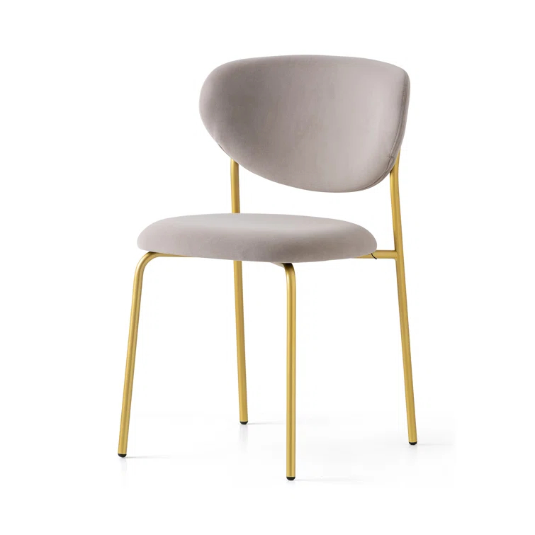 Cozy Upholstered Chair with Metal Frame