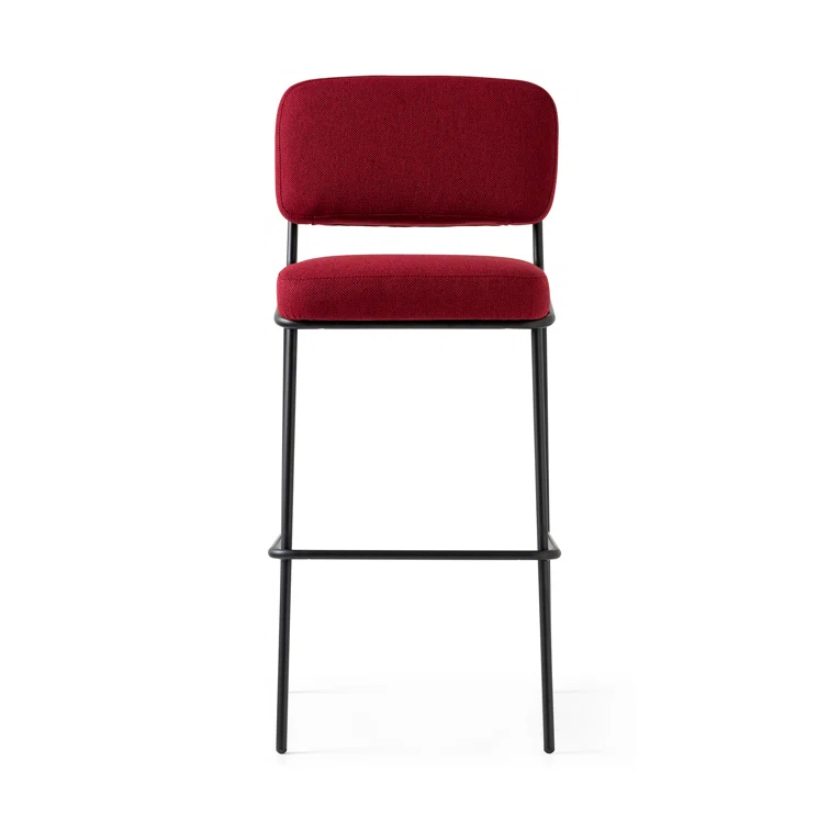 Sixty Upholstered Counter Stool with Metal Frame