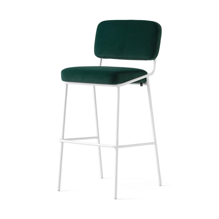 Sixty Upholstered Counter Stool with Metal Frame
