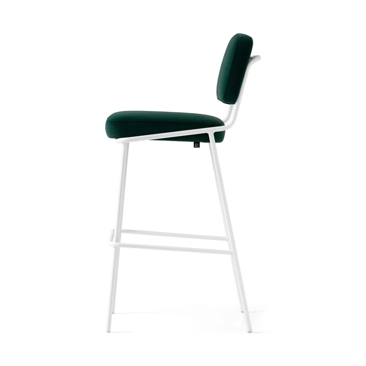 Sixty Upholstered Counter Stool with Metal Frame