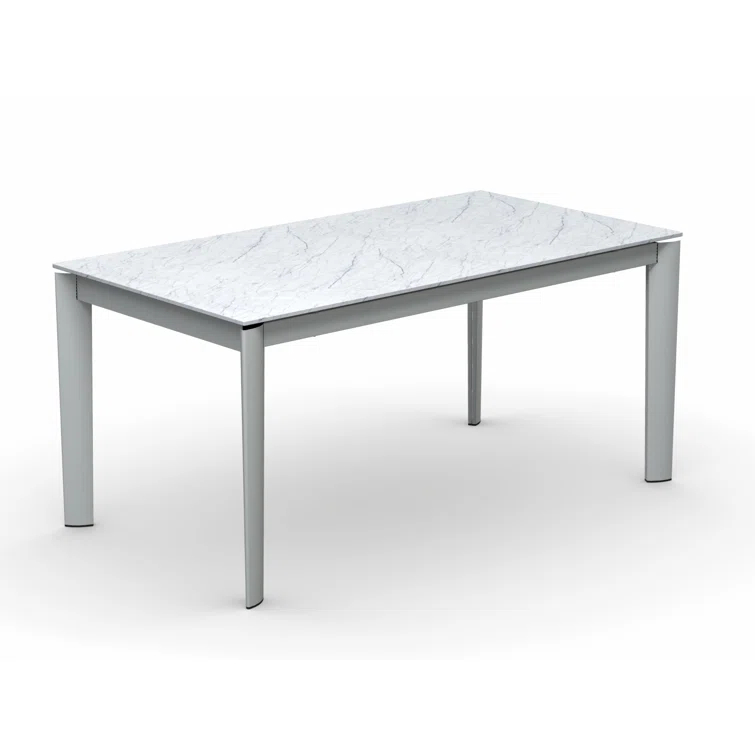 Lord Extending Table with Ceramic Top and Metal Frame