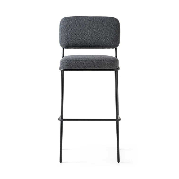 Sixty Upholstered Counter Stool with Metal Frame