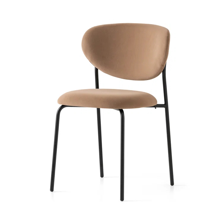 Cozy Upholstered Chair with Metal Frame