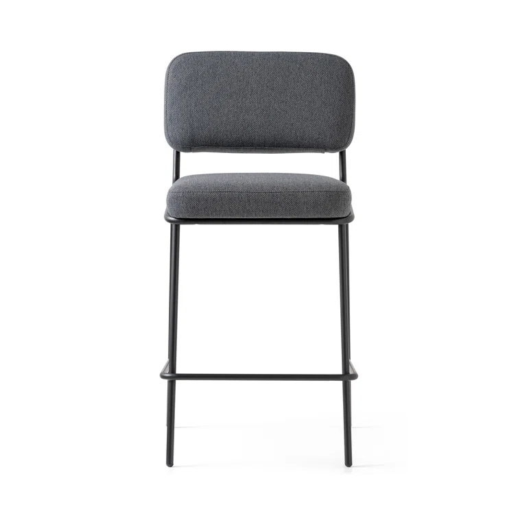 Sixty Upholstered Counter Stool with Metal Frame
