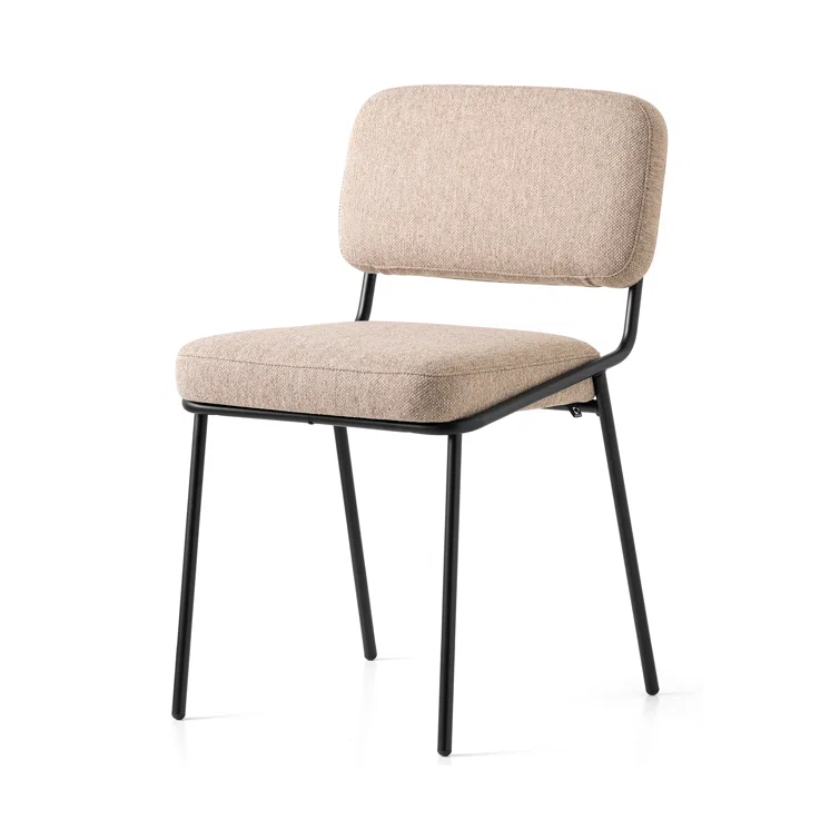 Sixty Upholstered Dining Chair with Metal Frame