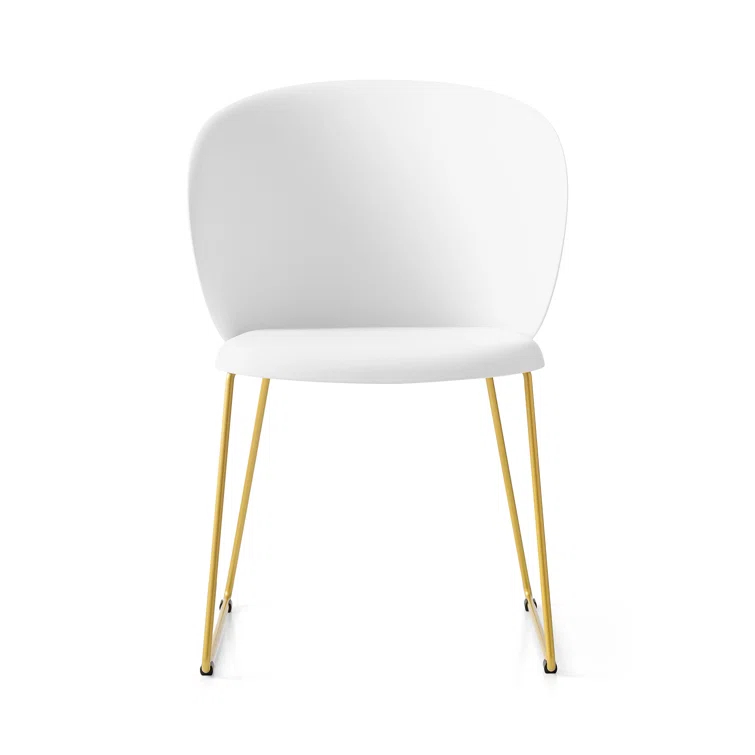 Tuka Armchair with Sled Base and Plastic Seat