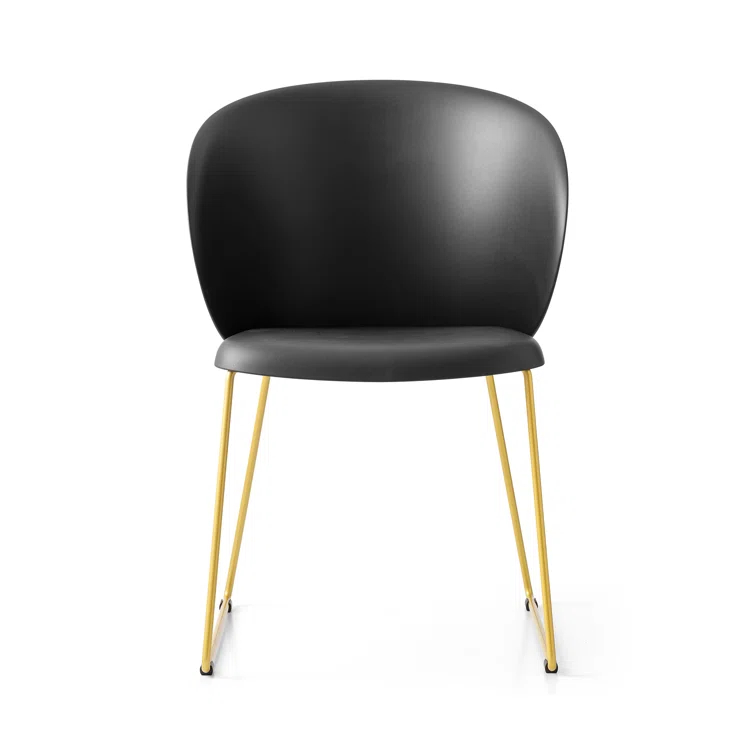 Tuka Armchair with Sled Base and Plastic Seat