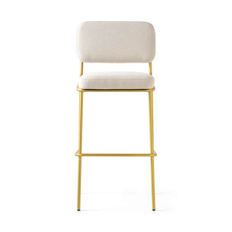 Sixty Upholstered Counter Stool with Metal Frame