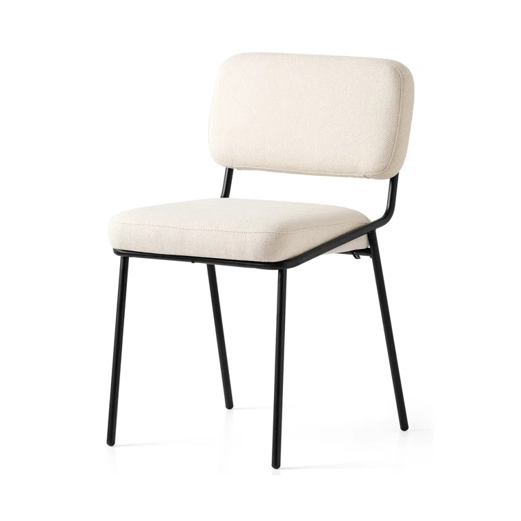 Sixty Upholstered Dining Chair with Metal Frame