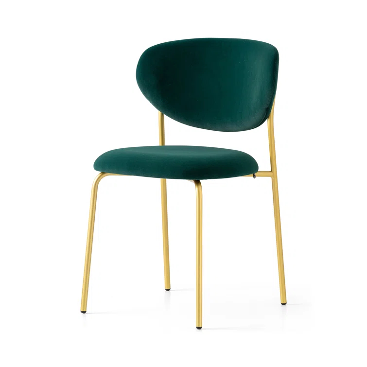 Cozy Upholstered Chair with Metal Frame