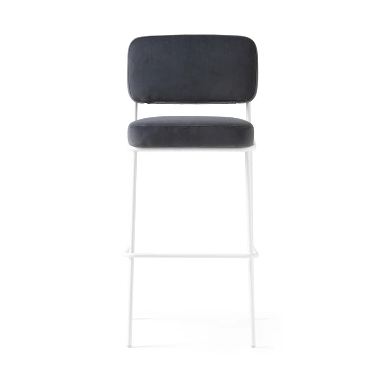 Sixty Upholstered Counter Stool with Metal Frame