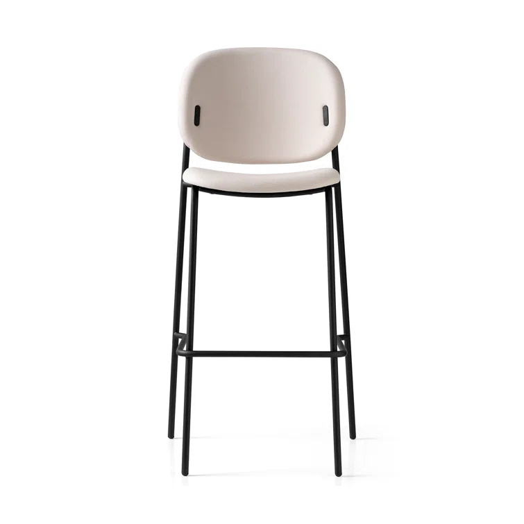 Yo Upholstered Bar Stool with Metal Frame
