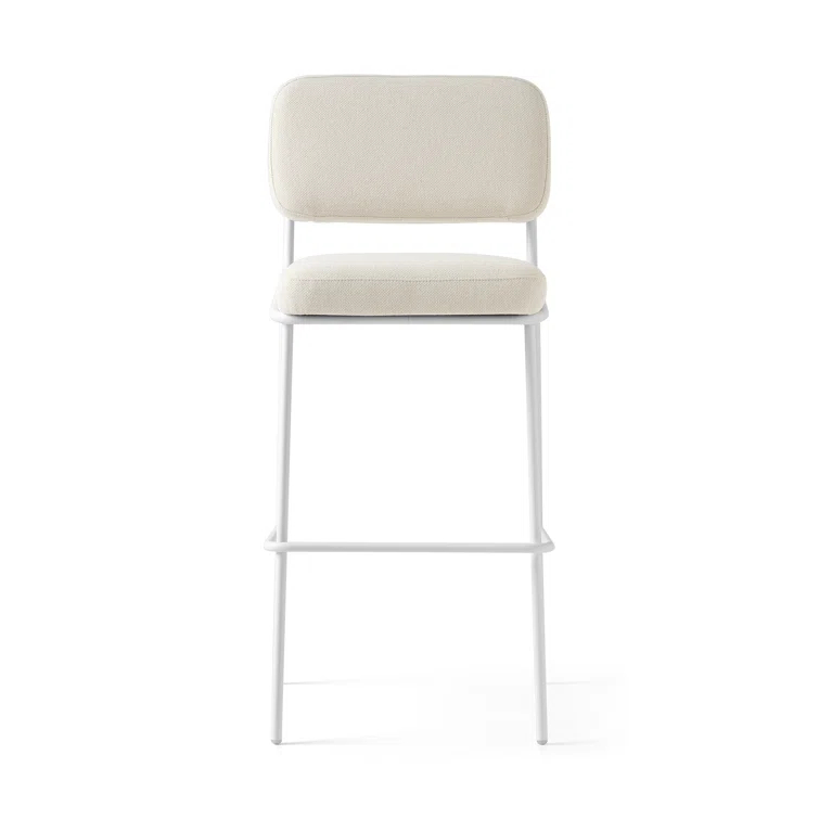 Sixty Upholstered Counter Stool with Metal Frame