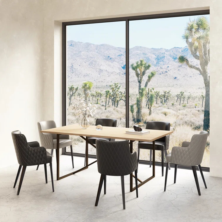 Lopez 75" Solid Wood Dining Table