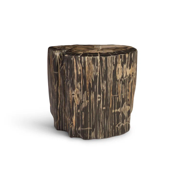 Phillips Collection Cast Naturals Petrified Accent Stool