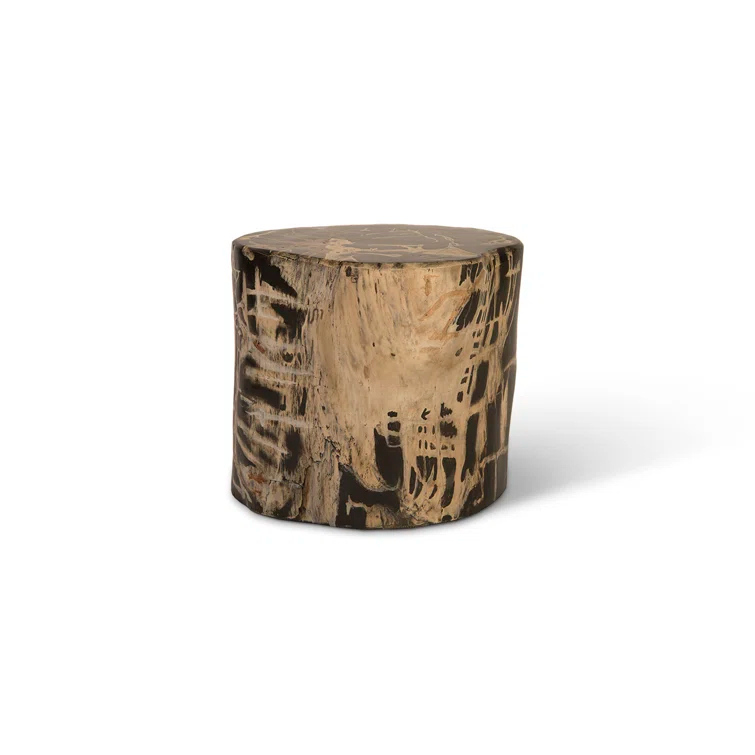 Phillips Collection Cast Naturals Petrified Resin Accent Stool