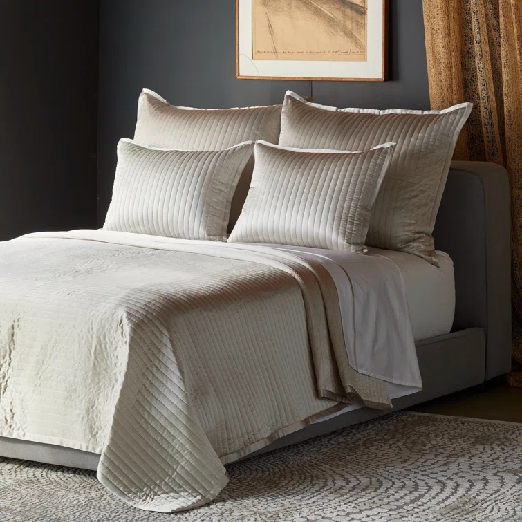 Quilted Silk Channel Coverlet