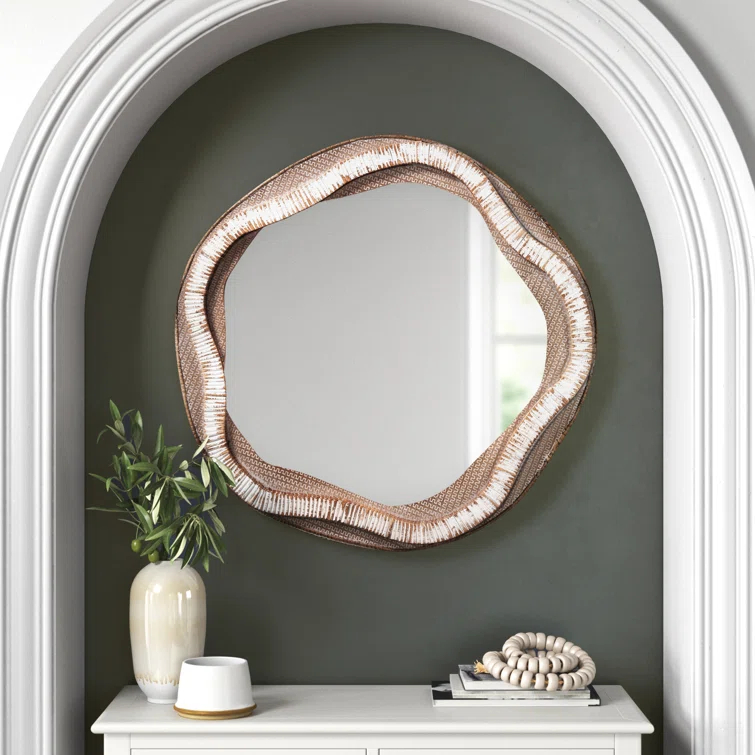Joss & Main Janis Engineered Wood Flat Wall Mirror