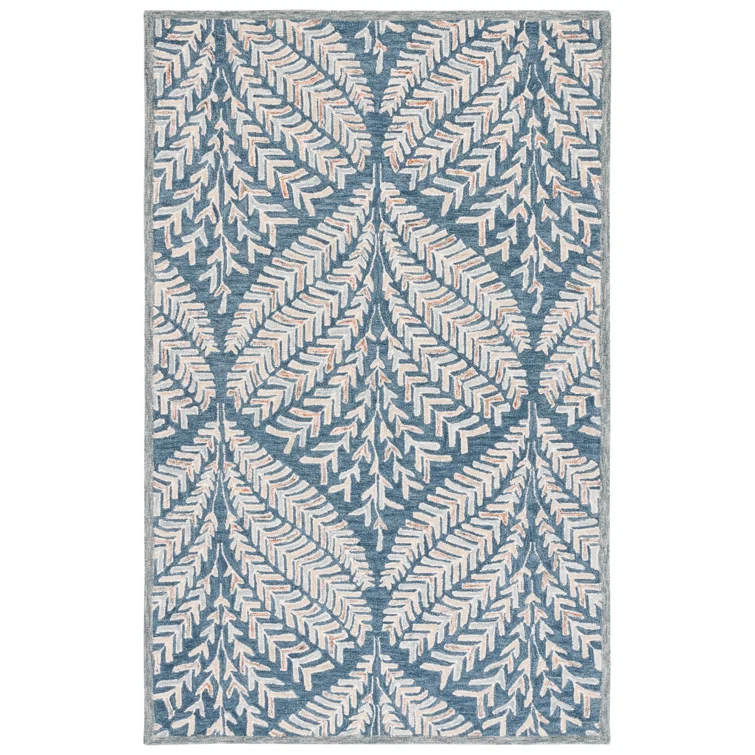 Chaithra Hand Tufted Wool Floral Rug