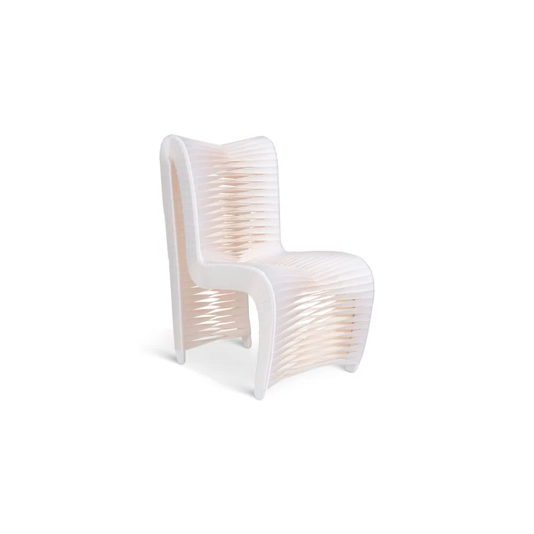 Seat Belt Cotton Upholstered Side Chair