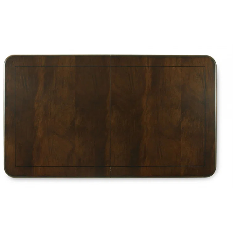 Cognac Mahogany Rectangular Extendable Dining Table