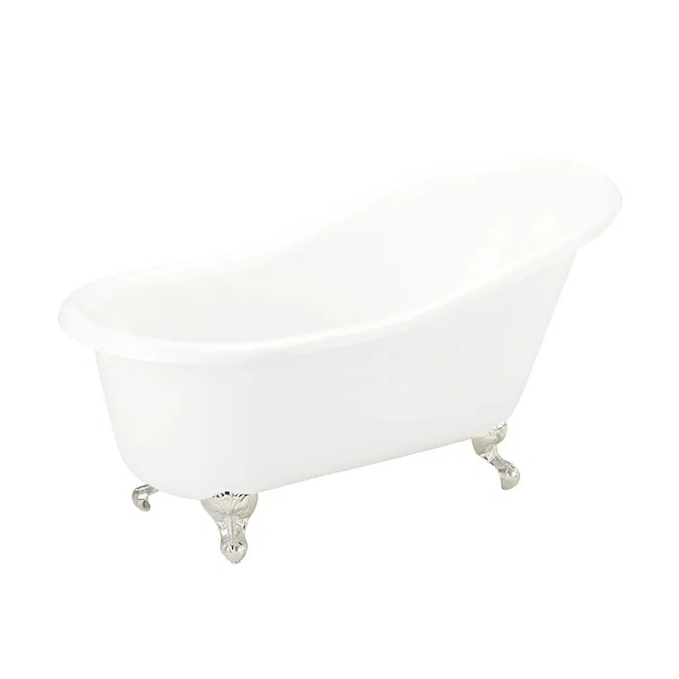57" Erica Cast Iron Clawfoot Soaking Tub