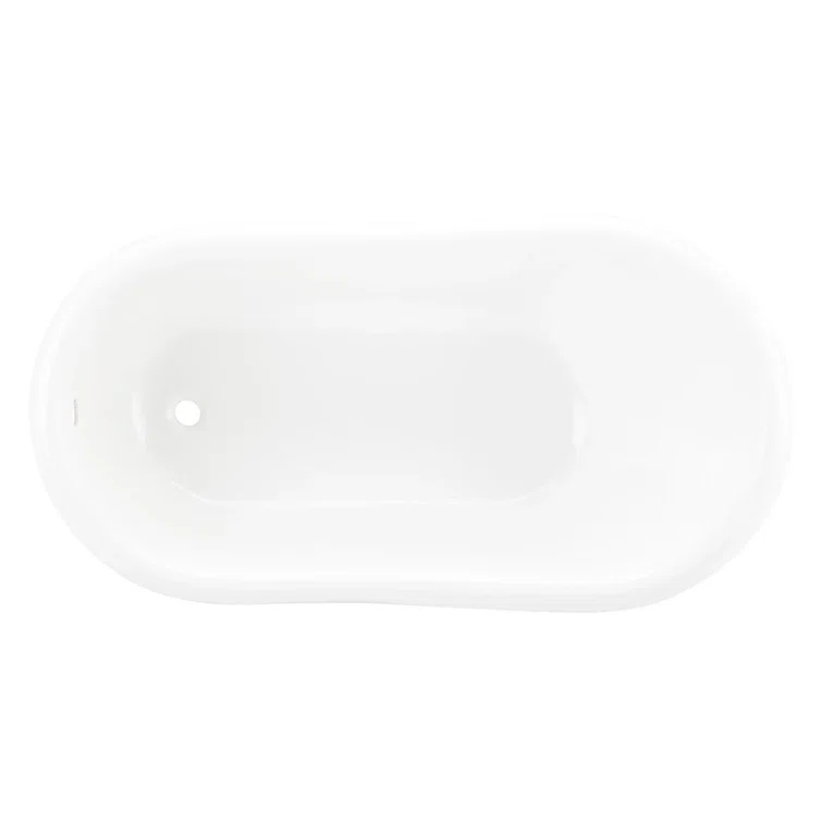 57" Erica Cast Iron Clawfoot Soaking Tub