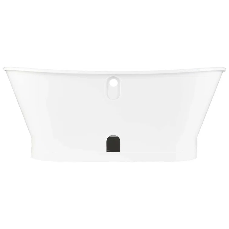 67" Kateryn Cast Iron Freestanding Bateau Tub