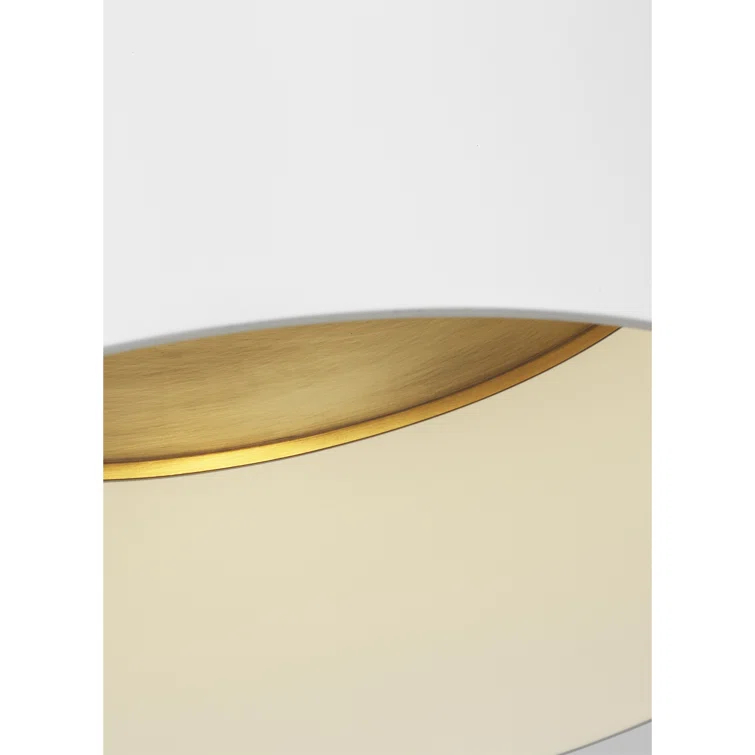 Foundry 14.4" Matte White Aluminum LED Bowl Flush Mount