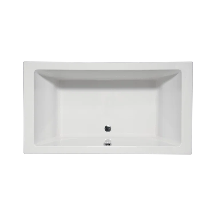 Naples 72" x 36" Drop In Soaking Acrylic Bathtub