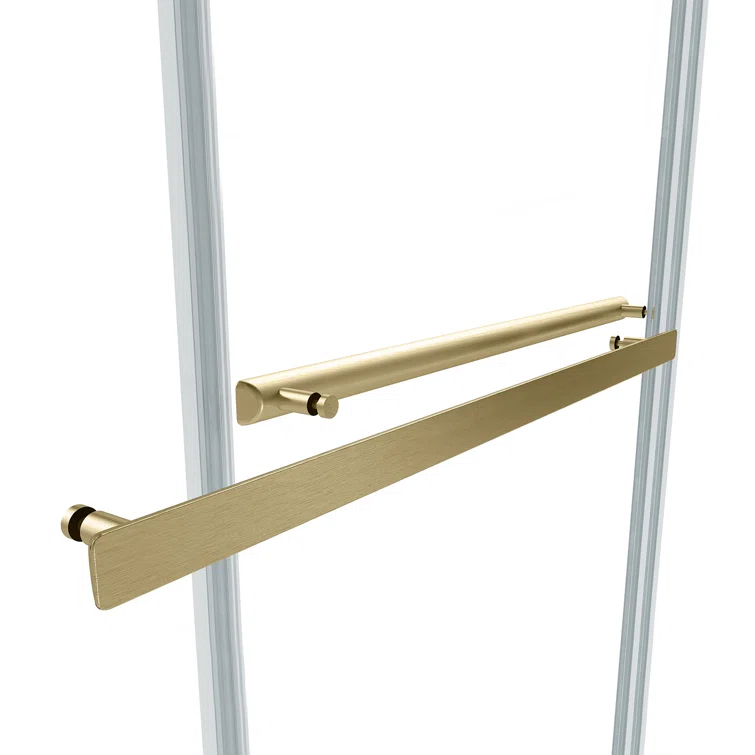 Spezia 48.6'' W 76'' H Semi-Frameless Rectangle Reversible Shower Enclosure