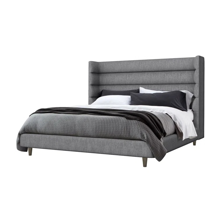 Ornette Upholstered Wingback Bed
