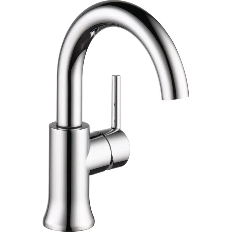 Trinsic Single Hole Bathroom Faucet with Drain Assembly, Single Handle Bathroom Sink Faucet