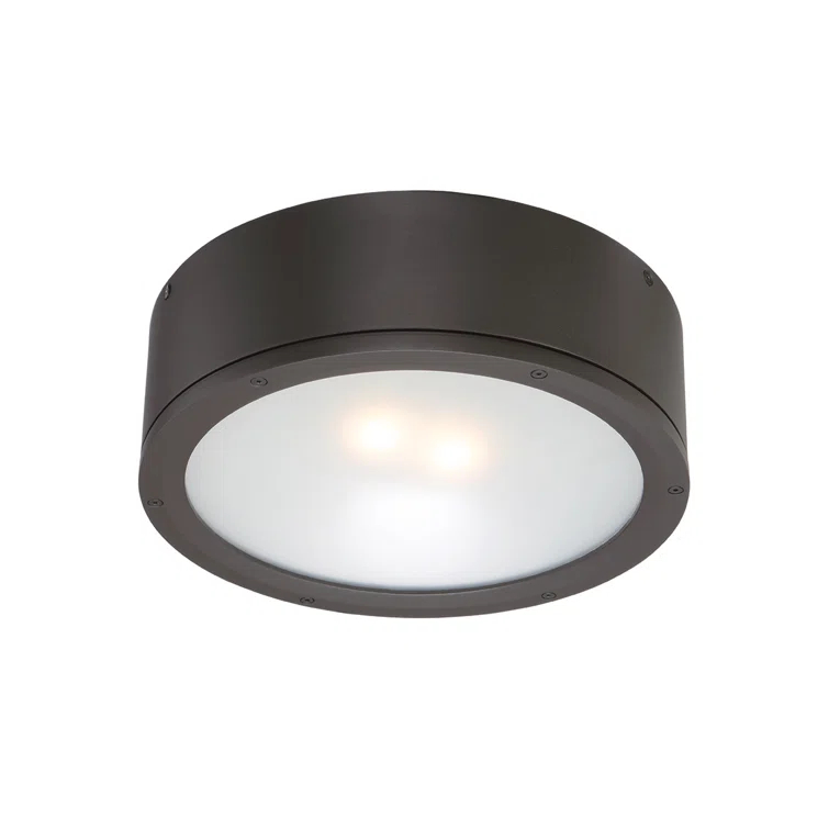 Tube Glass Flush Mount