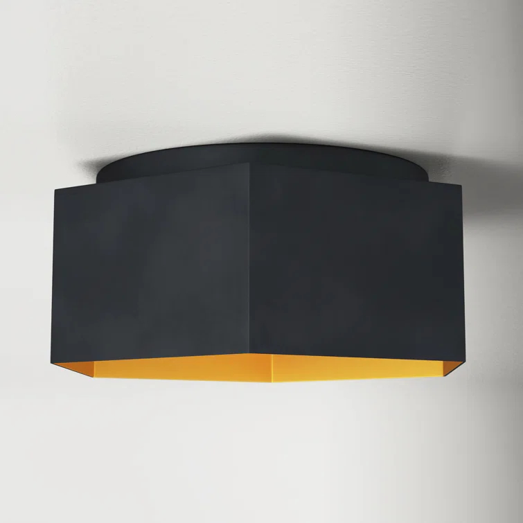 Allo Single Light Metal LED Flush Mount