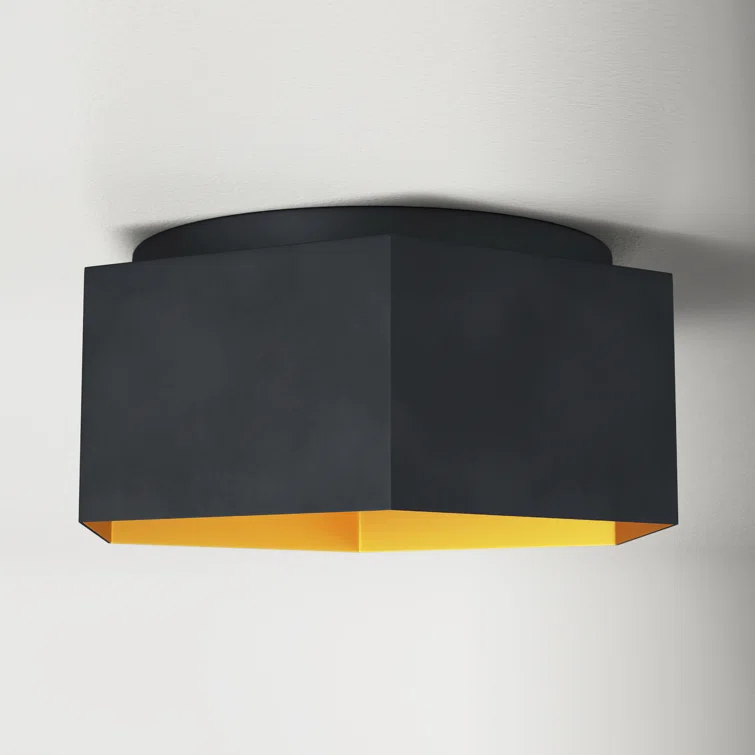 Allo Single Light Metal LED Flush Mount