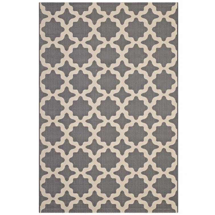 Modway Cerelia Moroccan Trellis Indoor and Outdoor Area Rug
