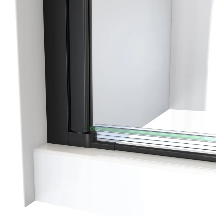 Aqua-Q Fold 36 W X 36 D X 76.75 H Frameless Square Shower Kit