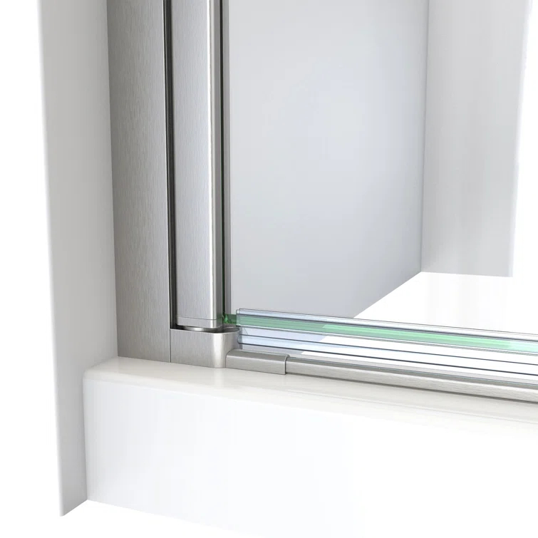 Aqua-Q Fold 36 W X 36 D X 76.75 H Frameless Square Shower Kit