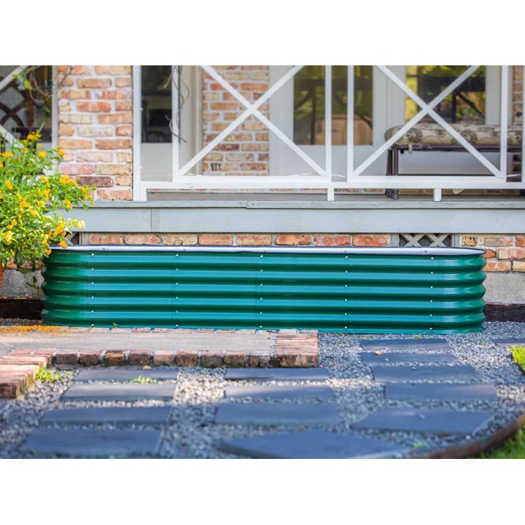 17" Tall 9 In 1 Modular Metal Outdoor Raised Garden Bed