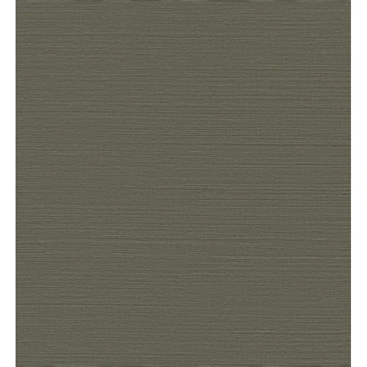 Caihon Dark Green Sisal Grasscloth Wallpaper Roll