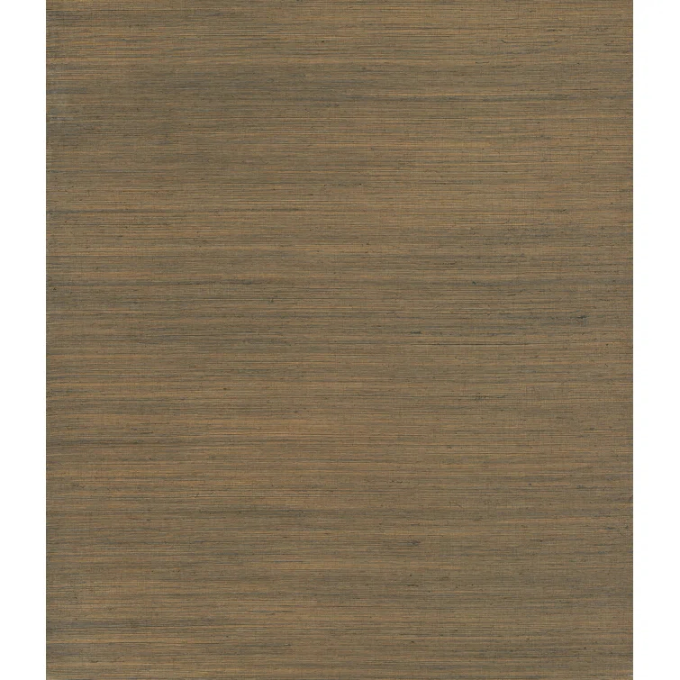 Slate and Bronze Grasscloth Removable Wallpaper Roll