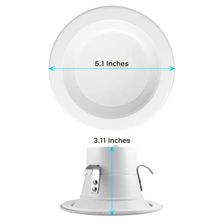 4" High Output Selectable CCT Remodel IC LED Retrofit Recessed Can Light