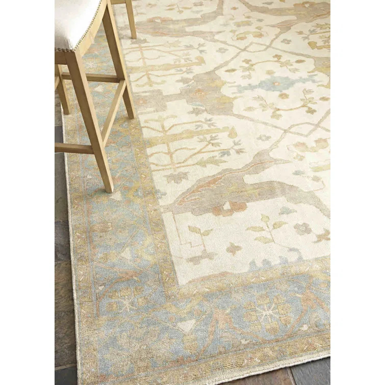 Antique Weave Oushak Wool Oriental Indoor Rug