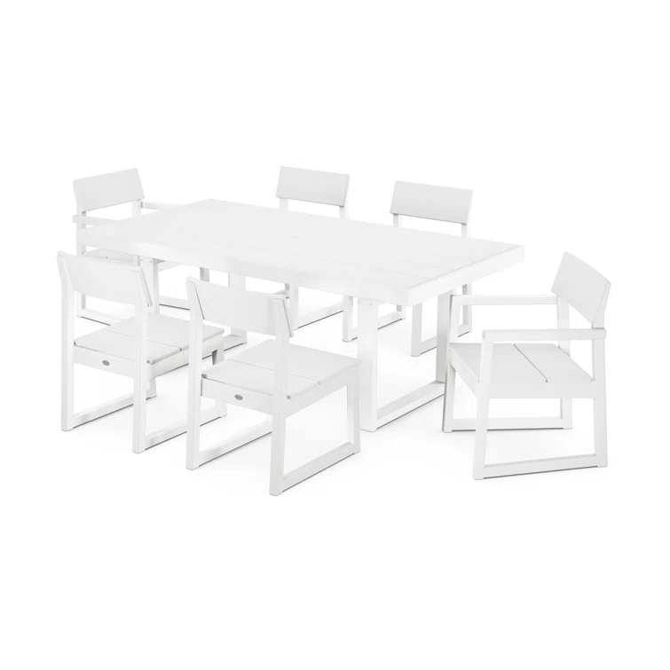 Edge Rectangular 6-Person 78'' Long Dining Set