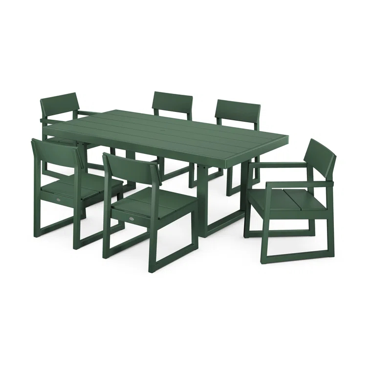 Edge Rectangular 6-Person 78'' Long Dining Set